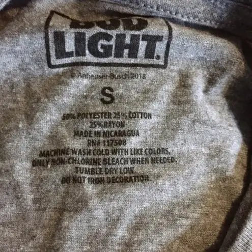NWOT Gray Bud Light Dilly Graphic Tee T Shirt New