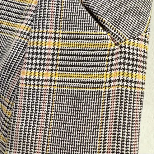 1. State  Cassia Punk Yellow Black Double Breasted Rouched Sleeve Blazer Small - Image 3