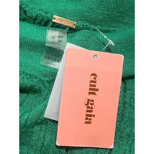 Cult Gaia Savannah Knit Pants in Vine Medium New Womens Knit Trousers