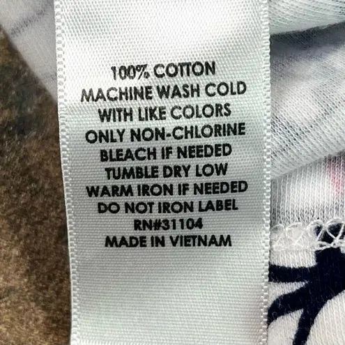 kim rogers Curvy Floral V-neck Short Sleeve Blouse 2X