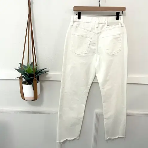 NWT Moussy MV Aurora Wide Straight Crop in White Size 26