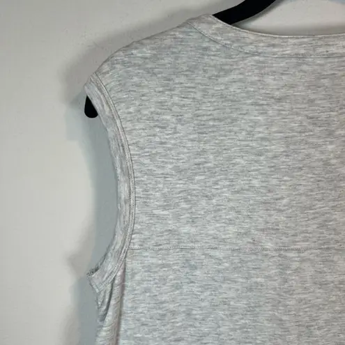 Athleta  Women's Hayden Shift Dress Light Gray Soft Jersey Lined Sleeveless Small