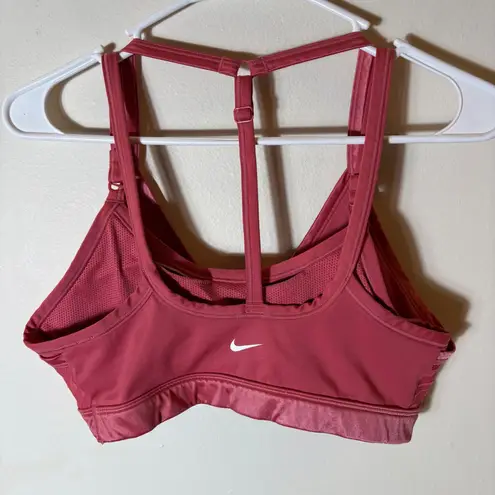 Nike  Indy Light Support Sports Bra Canyon Red Size Large Adjustable T-Back