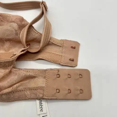 Le Mystère Bra Womens 34DD/E Tan Lace Underwire Padded Bra Size undefined