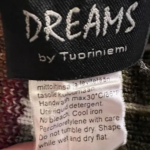 Dreams by Tuoriniemi Rare Merino Wool Cream Floral Scarf Small Flaws