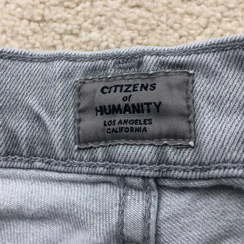 Citizens of Humanity : Gray Olivia High Rise Slim Ankle Jean