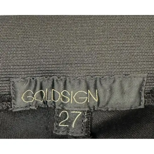 Goldsign Zebra Black Coated Skinny Leggings Jegging Size 27