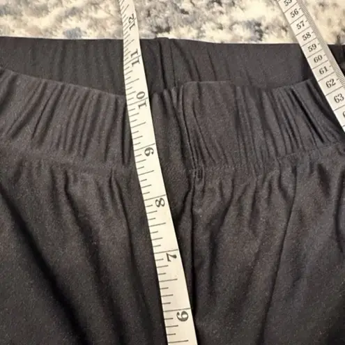 Only Onllina Shiny Pull On Mid Rise Black Leggings Size Medium