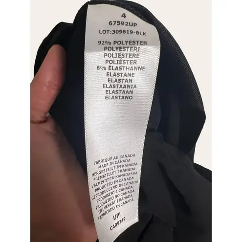 Up! Palermo Slim Black Ankle Pants Size 4