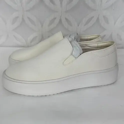 Greats Brand The Wooster Slip On Platform Leather Sneaker Size 8.5 New in Box White