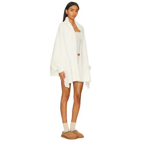 Barefoot Dreams CozyChic Blanket Wrap in Pearl One Size New Womens Cardigan
