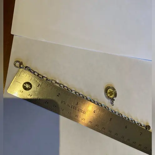 High Intensity Bracelet Lucky Charm 4 leaf clover, horse shoe, Silver, 7” Silver