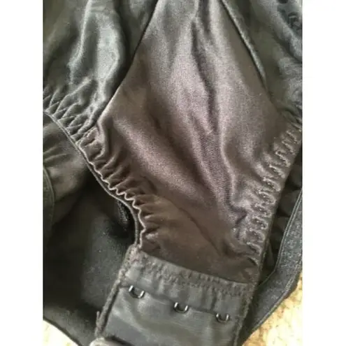 Vtg Sophistique by Smoothie Women's Strapless Teddy Strap Crotch Size 34C Black