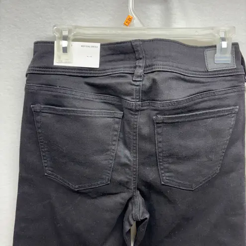 American Eagle Kick Boot Jeans Black Next Level Stretch Women Size 8 Short