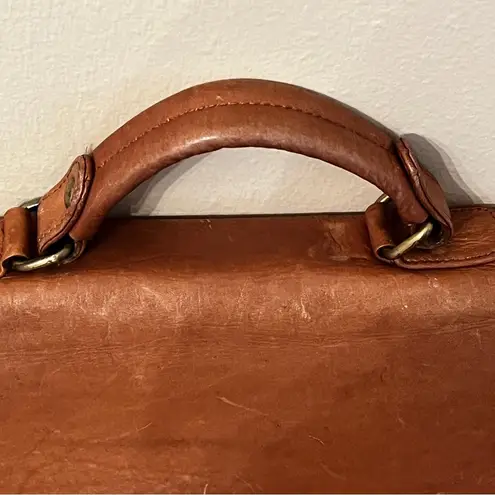 Boulder Ridge Leather Crossbody Purse Brown