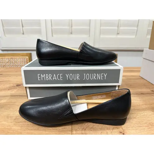 Dansko Larissa Milled Flats Black Nappa Leather 5.5/6 US 36 EU NIB Arch Support