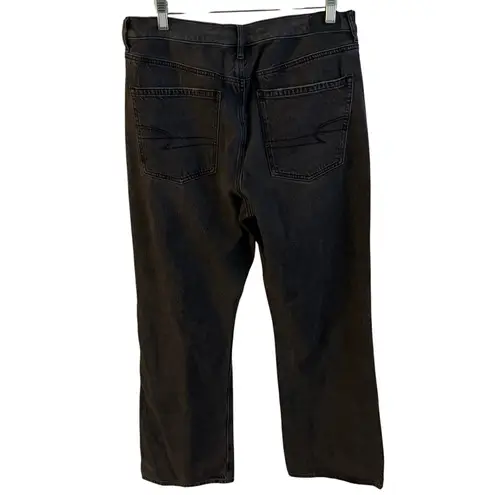 American Eagle AE ‘90s Bootcut Jean 12 Regular Women’s Black Wash 3879