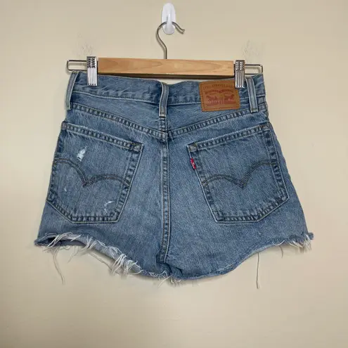 Levi's Wedgie Distressed Short Shorts