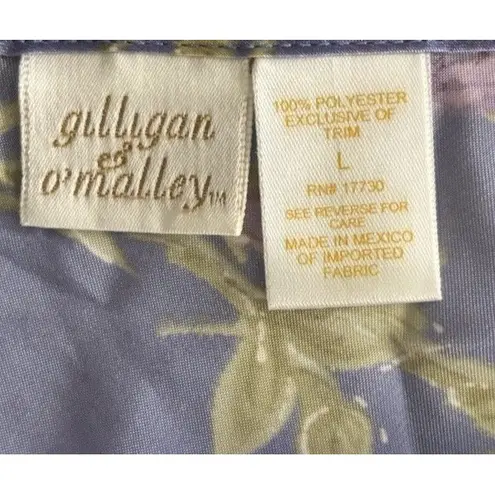 Gilligan And O‘malley Purple Floral Satin Nightgown. Sleepwear, Lingerie. Size L Size L