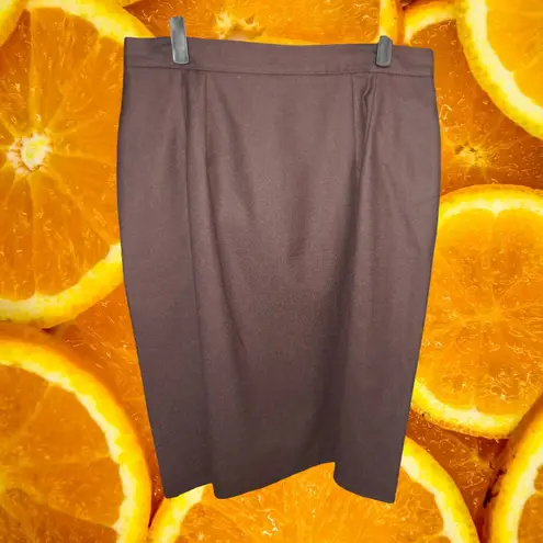 Amanda Smith Vintage Pure Wool Skirt Suit with Velour Collar Size 14