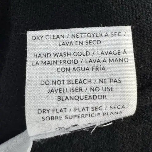 NAADAM Cashmere Wool Crewneck Sweater Maxi Dress Size M Side Slits Black Classic Size M