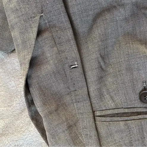 Max Mara Wool Mohair Blend Minimalist Euro Chic Wide Leg Low Rise Trousers 6