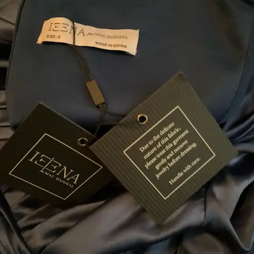 Mac Duggal 27014 PUFF SLEEVE PLEATED BODICE DRAPED GOWN 8 Runs Small