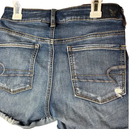 American Eagle  High Rise Shortie Jean Shorts