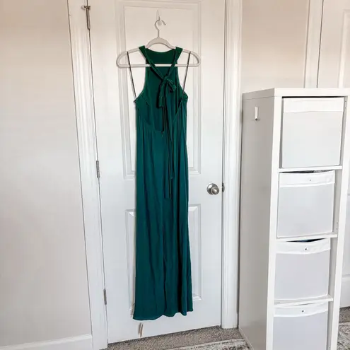 Reformation NEW  Filippa Halter Neck Maxi Dress Emerald Green