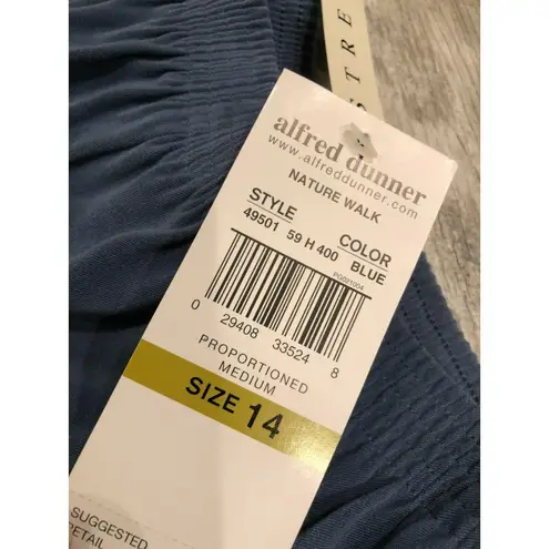 Alfred Dunner NWT  Pull On Pants Velour‎ Y2K 49501 Stretch 14 Proportioned Medium