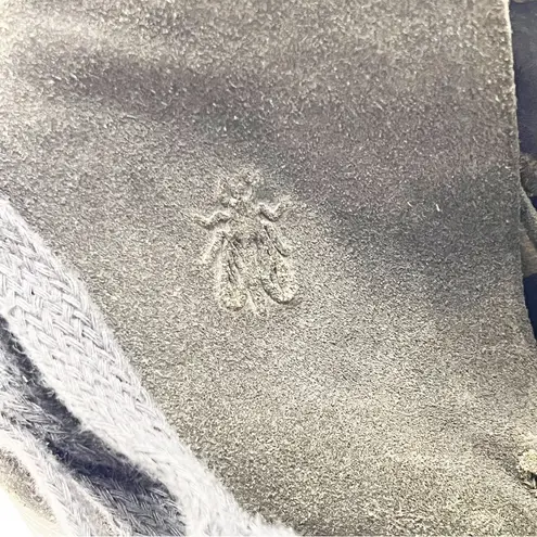 Fly London Yama Olive Green Suede Back Lace Platform Wedge Ankle Booties 5.5/6