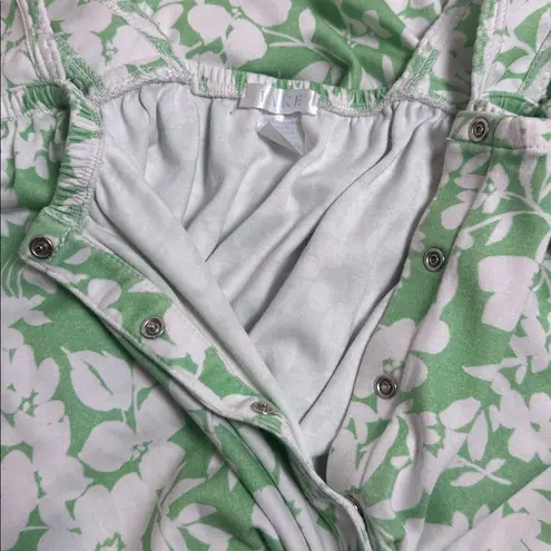 LAKE Maternity Nightgown in green white floral S Size undefined