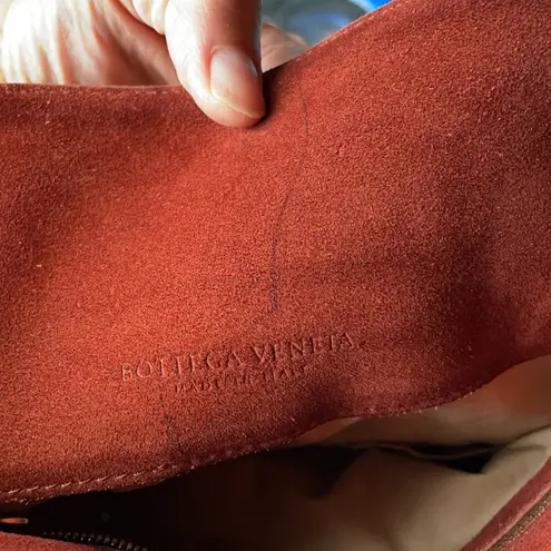 Bottega Veneta Brown Suede & Camel Color Tote Bag