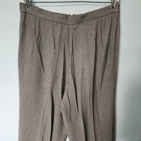 VIRGO Petite Houndstooth Top & Pants Set Black Size 12P