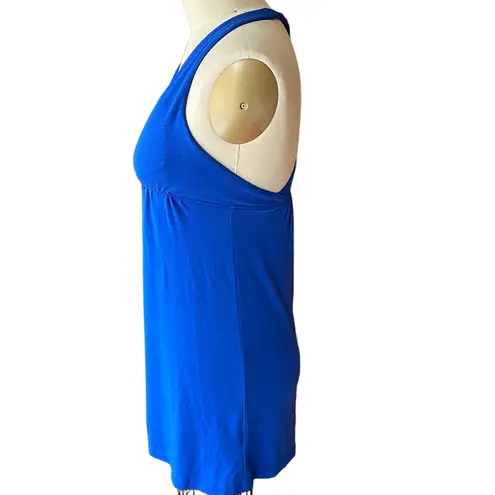 Swimsuit Coverup Blue Racer Back NO BOUNDERIES ~ Bathing Suit SMALL