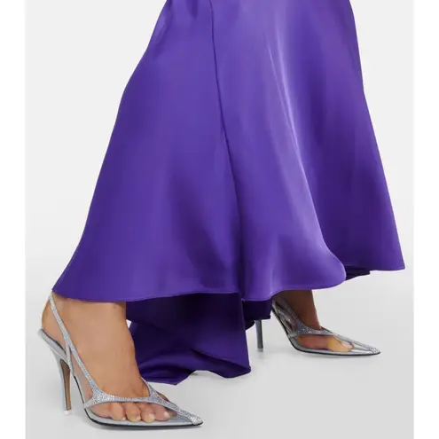 THE ATTICO Venus Chrome Pumps in Dusty Baby 38 New Womens Crystal High Heels Blue Size 7