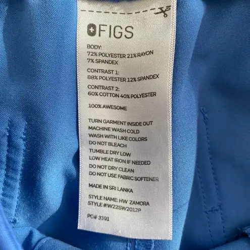 FIGS  Technical Collection Zamora Jogger Scrub Pants Womens Size XL P Ceil Blue