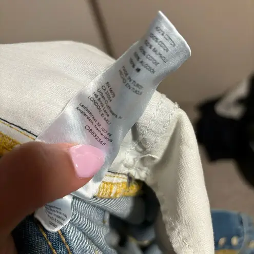 Free People NWT  We The Free Maggie Denim Distressed Straight Leg Jeans- Size 24