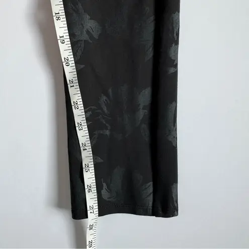 Soft Surroundings SoftEssential Ponte Leggings Black Rose Foil Size Medium