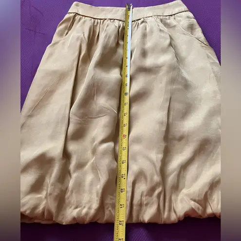 Vintage Japanese Q Yellow Skirt With Pockets Made in Korea