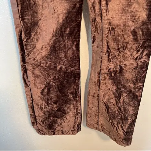 Free People  Velvet Crop Pants Taupe