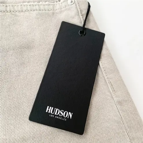 Hudson Jeans HUDSON Jean Shorts Lori High Rise Short In Distressed Peyote Beige Size 32 NWT