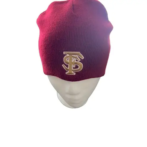 Florida State University FSU Logo embroidered beanie hat Blue
