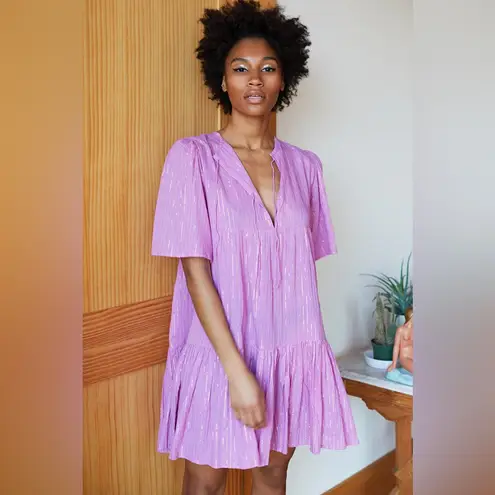 EMERSON FRY Isla Dress, Pink Lurex, M/L Size M