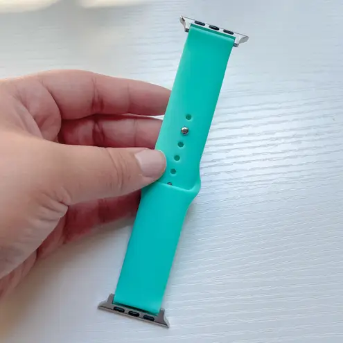 New Turquoise Apple Watch Silicone Sport Band Apple Watch Band Strap 42/44/45mm Blue