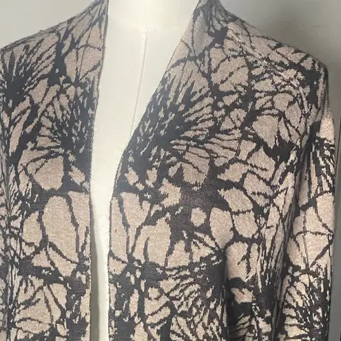 Peruvian Connection Pima Alpaca
Blend Long Cardigan Black Beige
Print XL - Image 8
