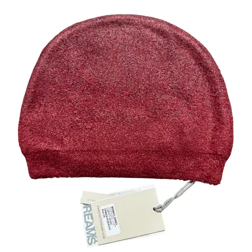Barefoot Dreams NWT COZYCHIC Lite Confetti Beanie Crimson Rosewood Red One Size