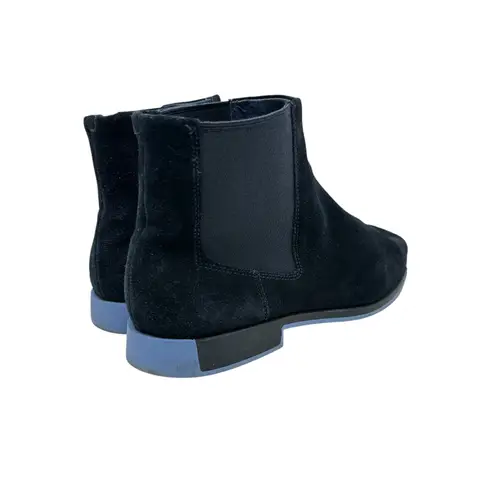 Camper Bowie Ankle Boots Chelsea Flat Suede Blue Size 39 US 8.5