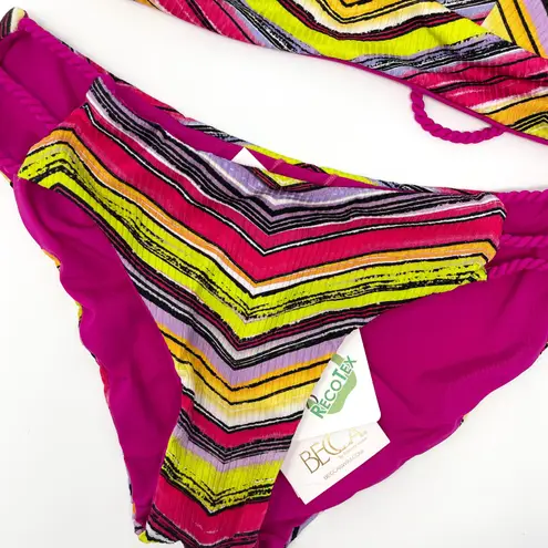 BECCA by Rebecca virtue Becca Farah Jessica Reversible Bikini Rope Ties Bikini Set