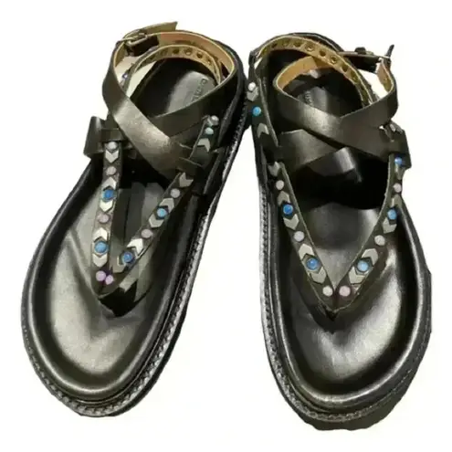Isabel Marant The Elham Sandal In Black Size 38 EU